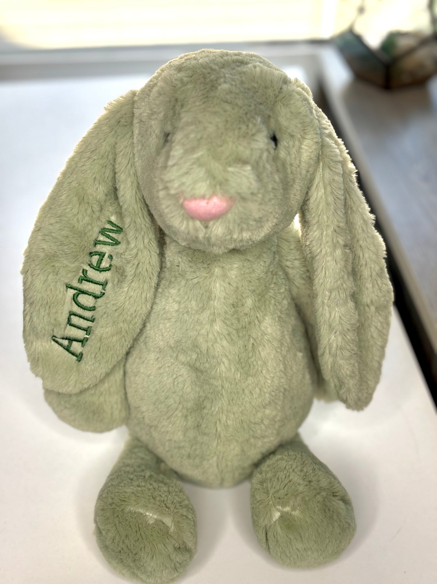 Wholesale Pre-Order – Plush Bunny Embroidery Blanks