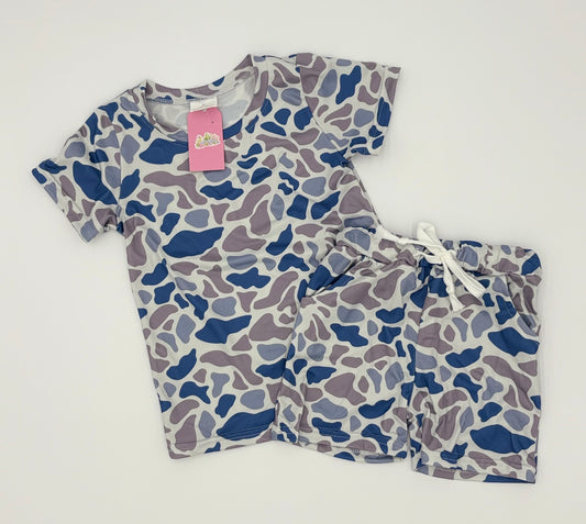 Kids Camo Milk Silk Two-Piece Sets