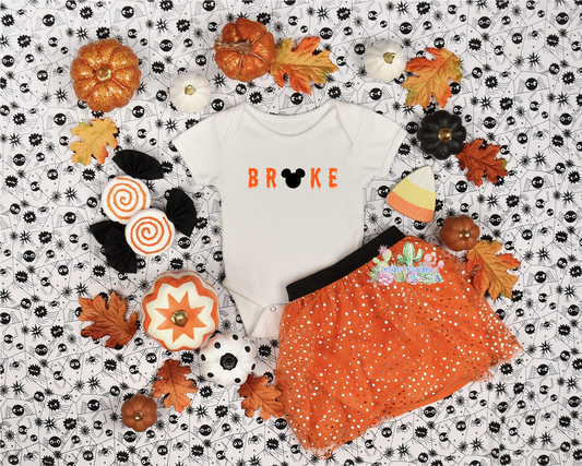 Broke Spooky Vacation DTF Transfer