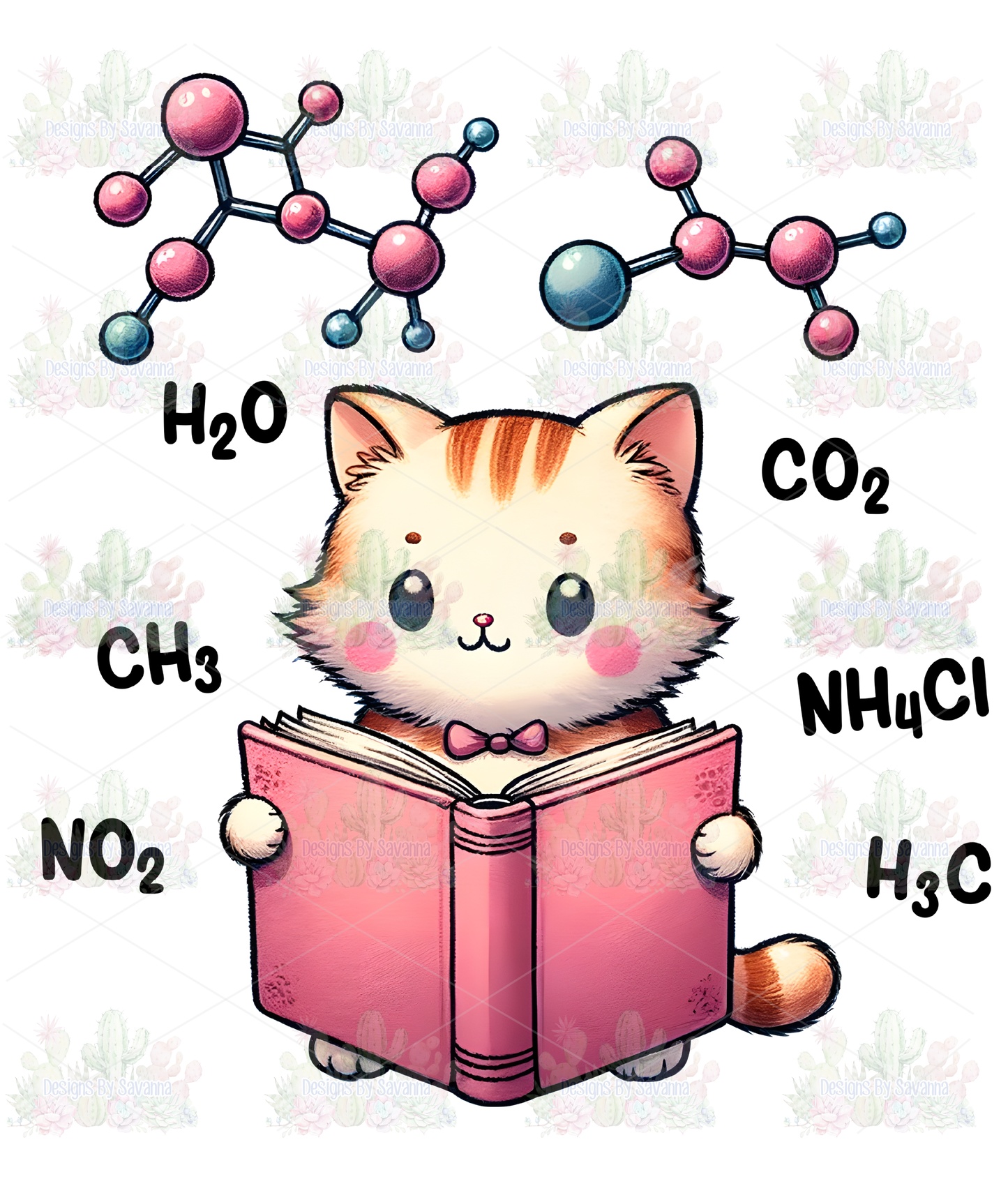 Chemistry Cat DTF Transfer