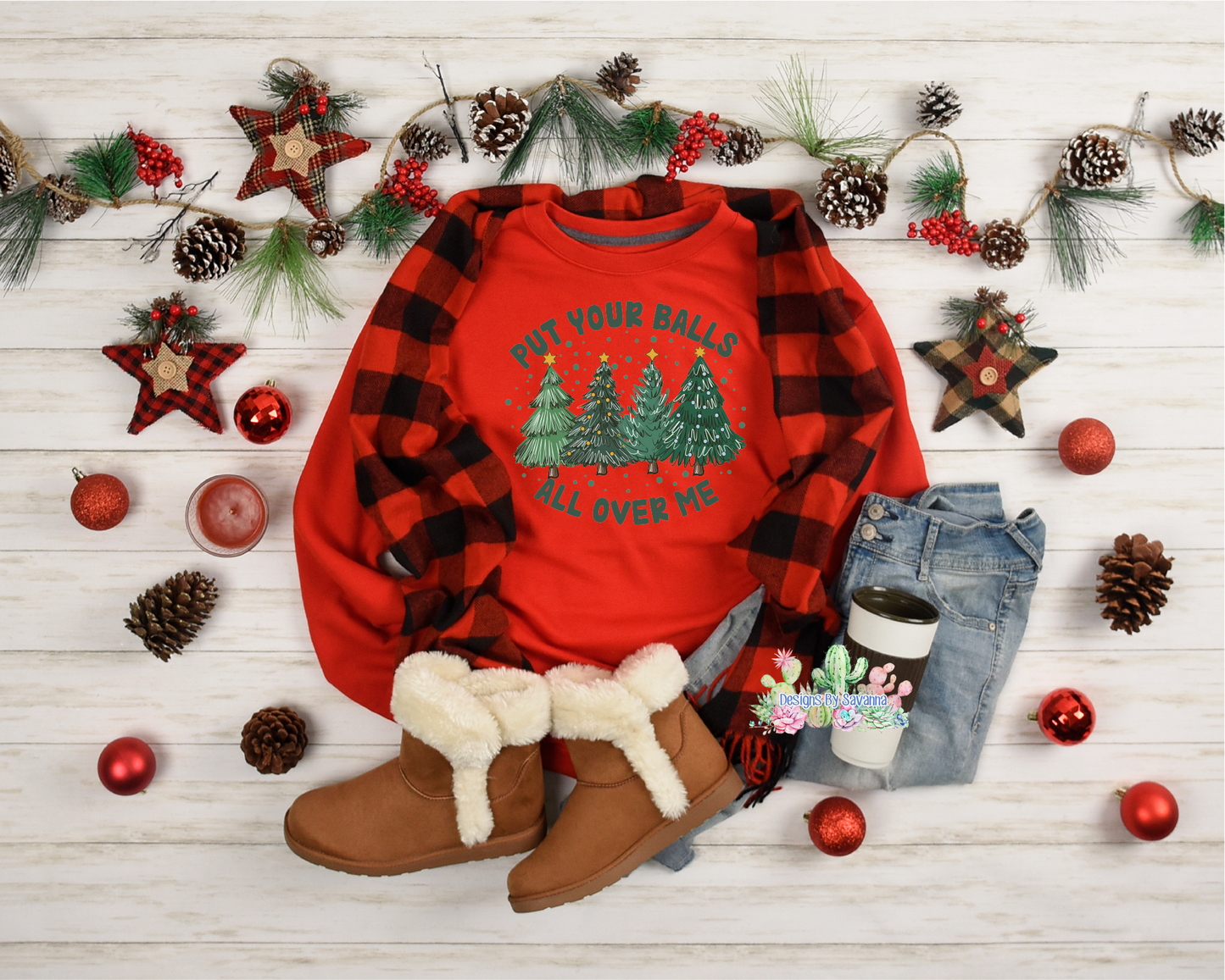 Christmas balls DTF Transfer