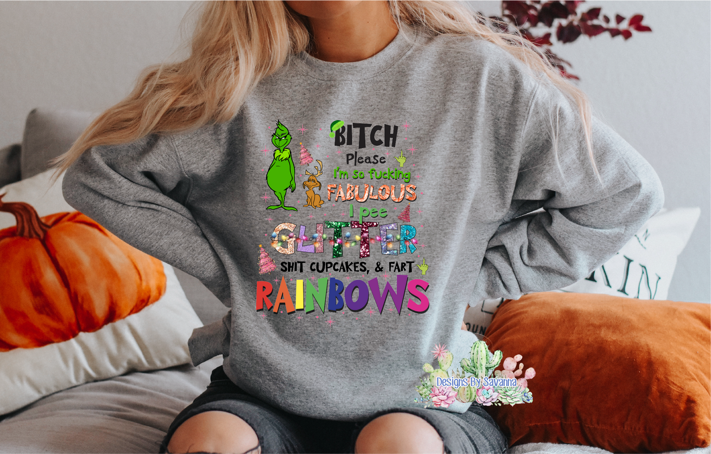 Grinch Fabulous DTF Transfer