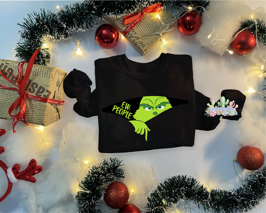 Grinch Ew People DTF Transfer