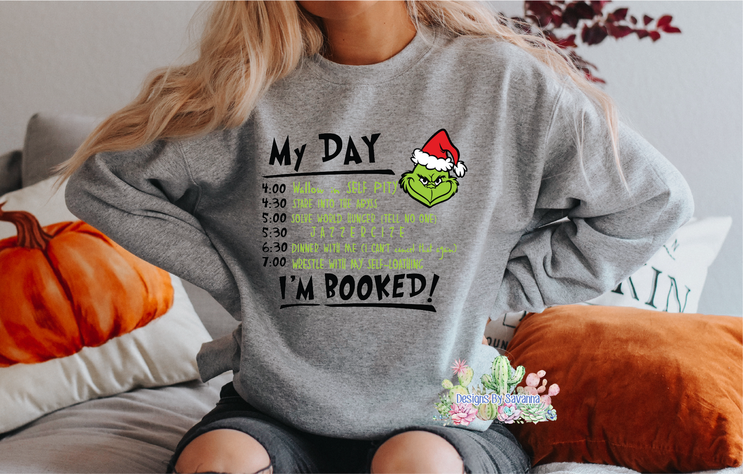 Grinch I'm Booked DTF Transfer