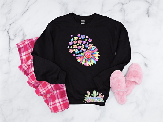 Valentine's Day Candy Hearts DTF Transfer