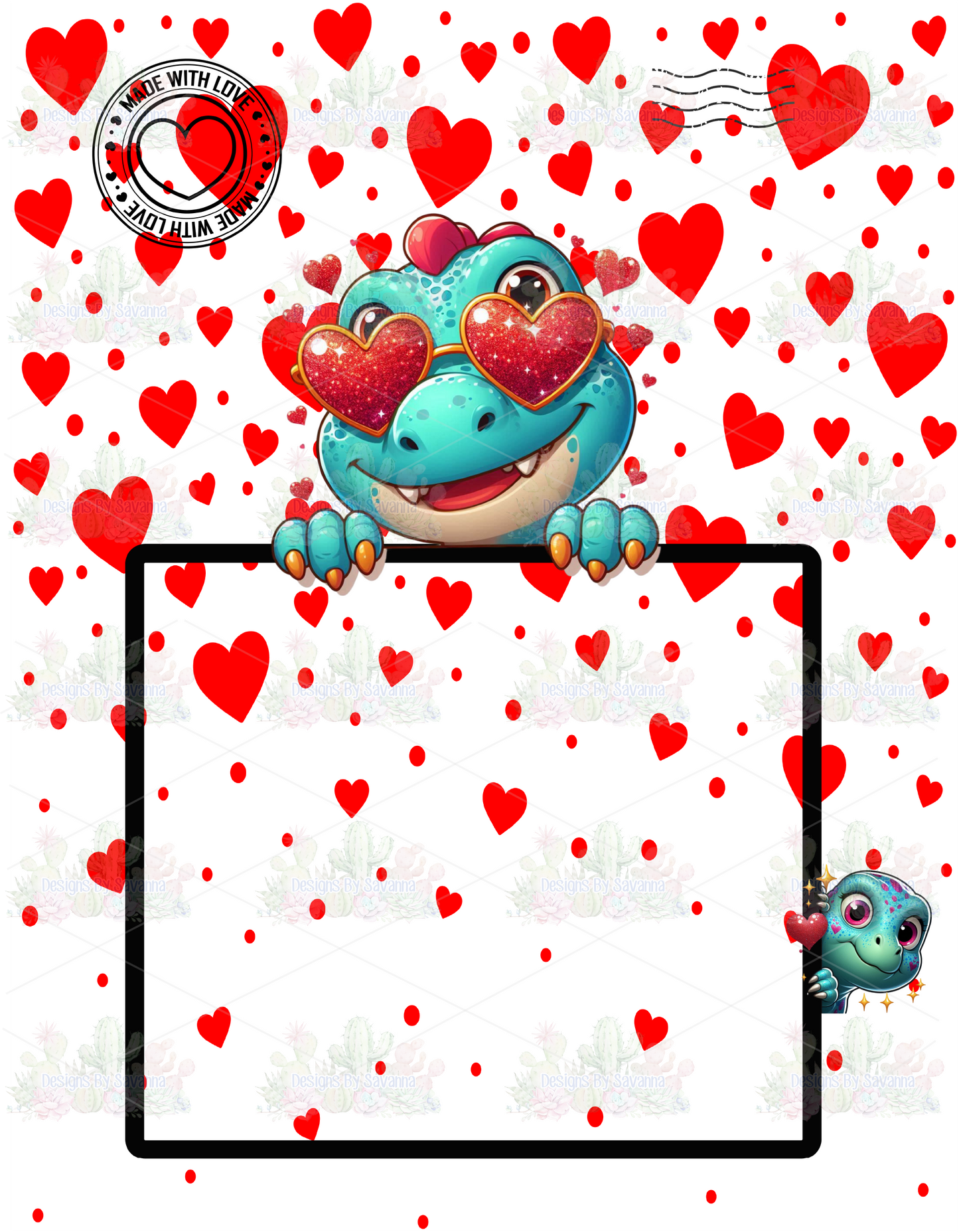 Jumbo Valentine's Day Card Template