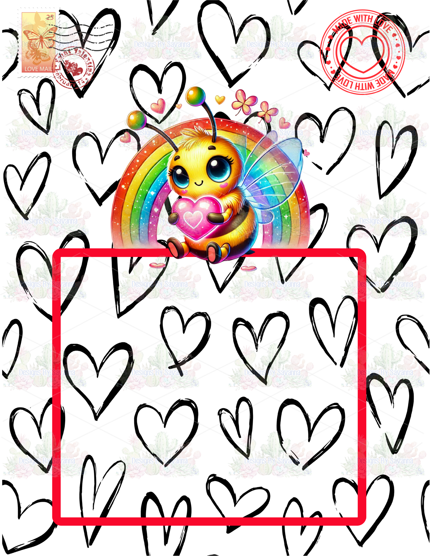 Jumbo Valentine's Day Card Template