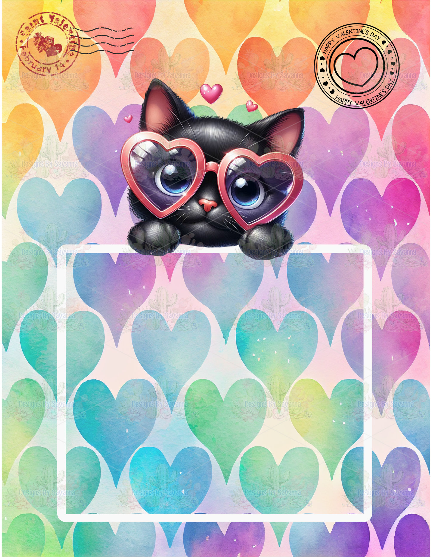 Jumbo Valentine's Day Card Template