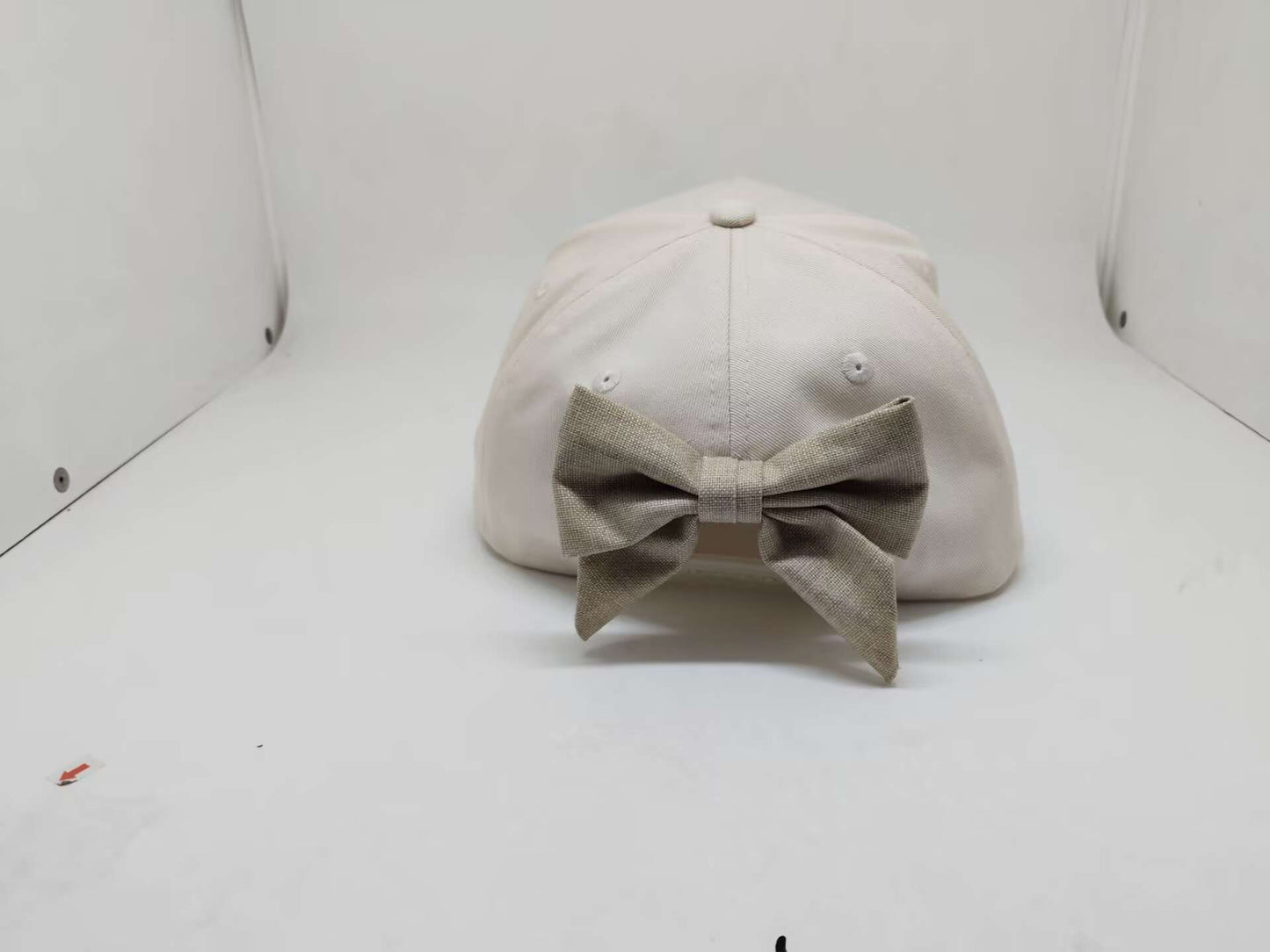 RTS Wholesale Adult Linen-Brim Bow Hat with Rope Detail