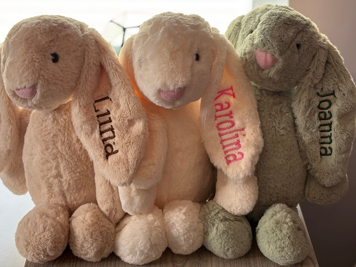 Custom Embroidered Bunnies