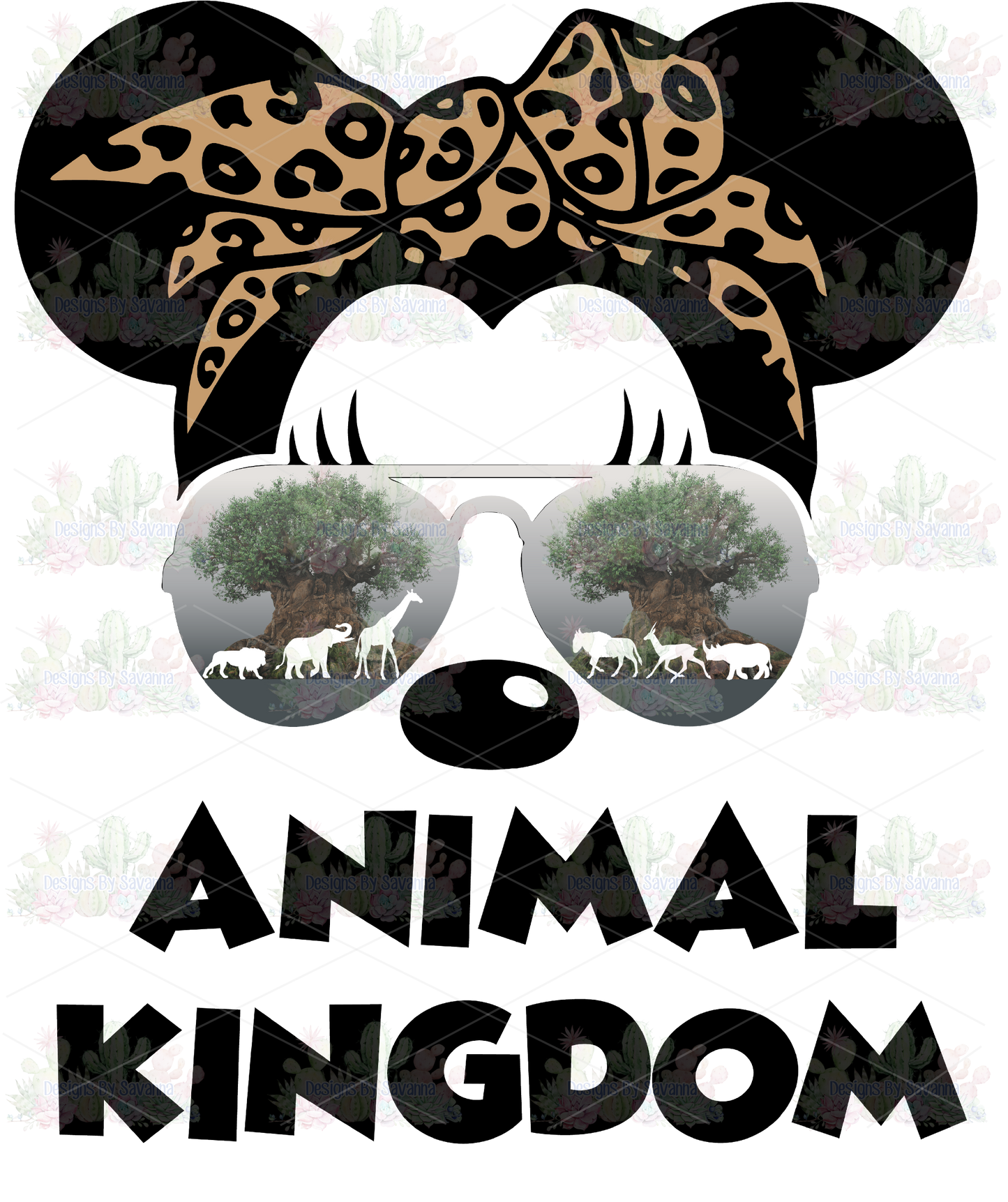 Safari Adventures in Animal Kingdom DTF Transfer