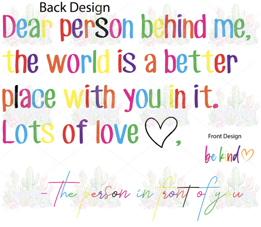 Be Kind Empowerment DTF Transfer