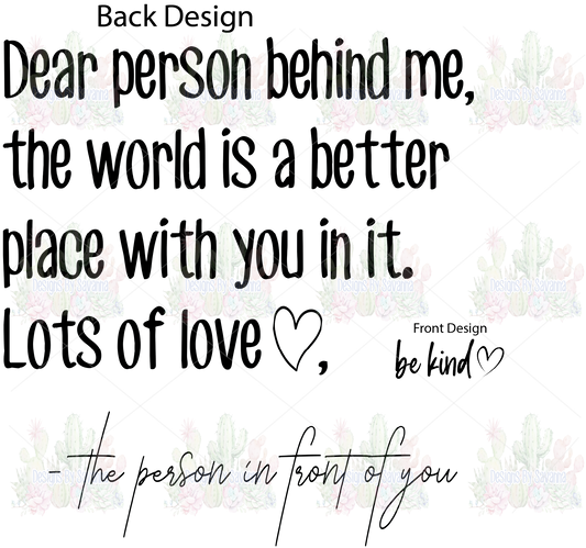 Be Kind Empowerment DTF Transfer