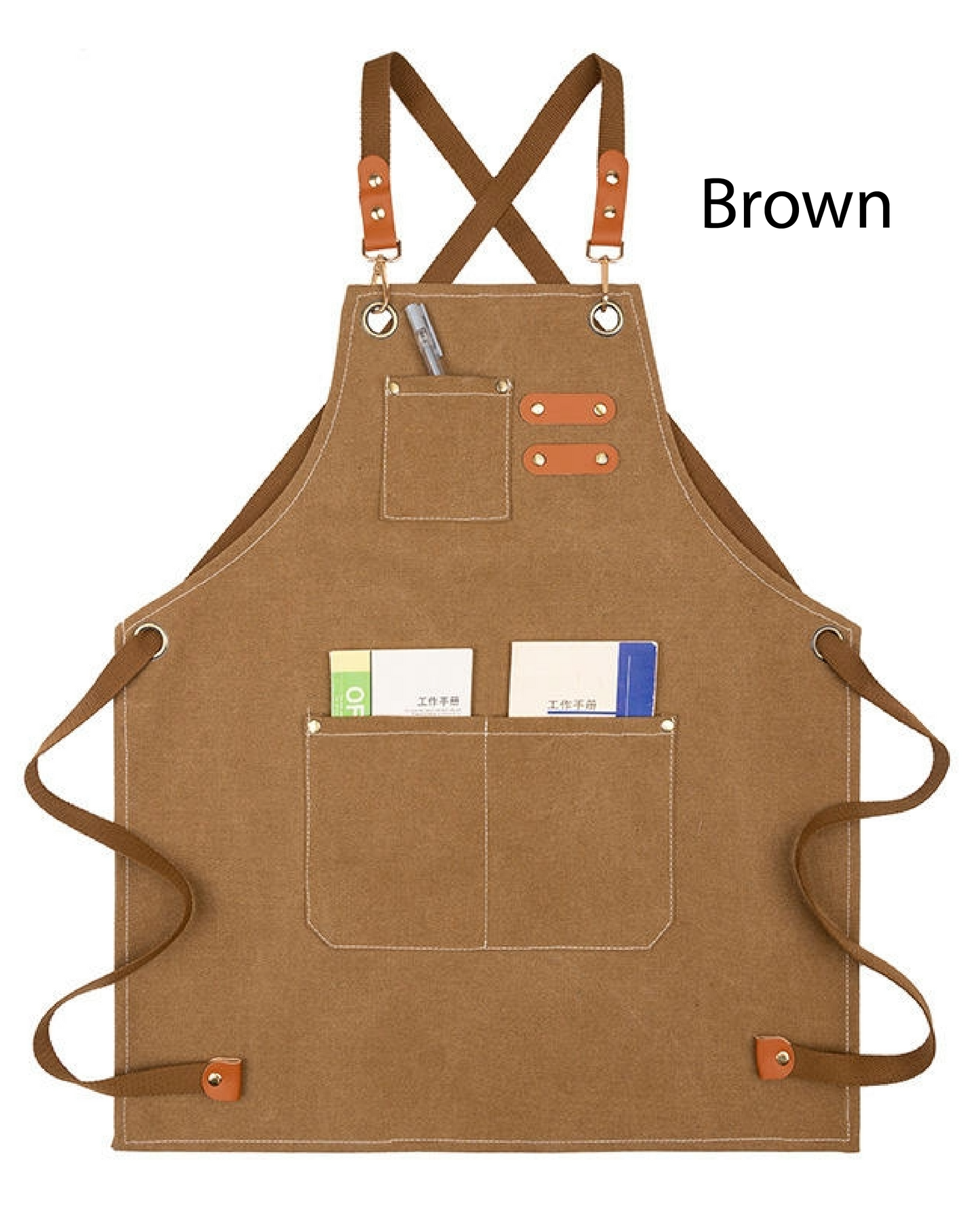 Custom Embroidered Canvas Apron – Adult & Kids Personalized Aprons