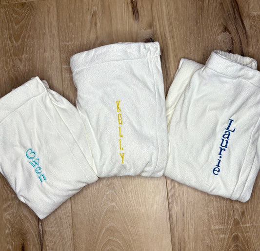Custom Embroidered Towel Wrap