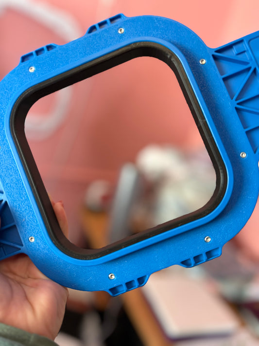 5x5 Blue Mighty Hoop Topper Holder | Embroidery Hooping Tool