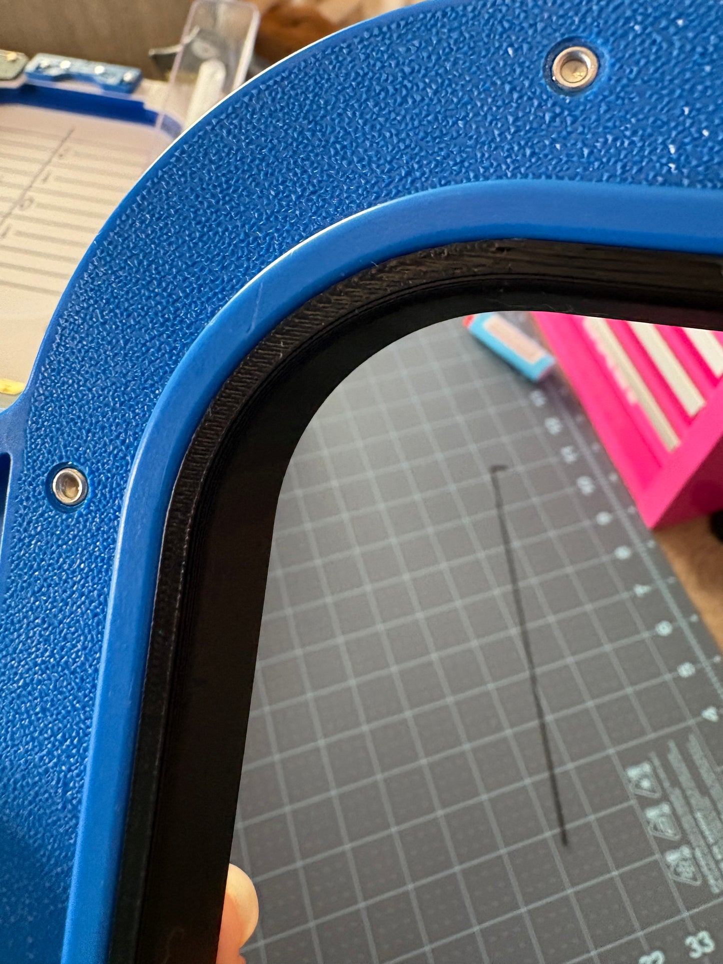 5x5 Blue Mighty Hoop Topper Holder | Embroidery Hooping Tool