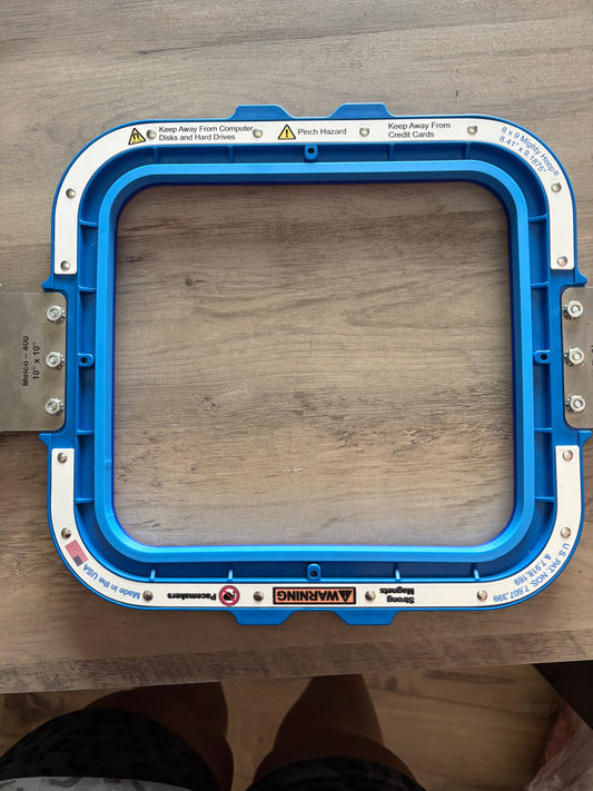 8x9 Blue Mighty Hoop Topper Holder | Embroidery Hooping Tool