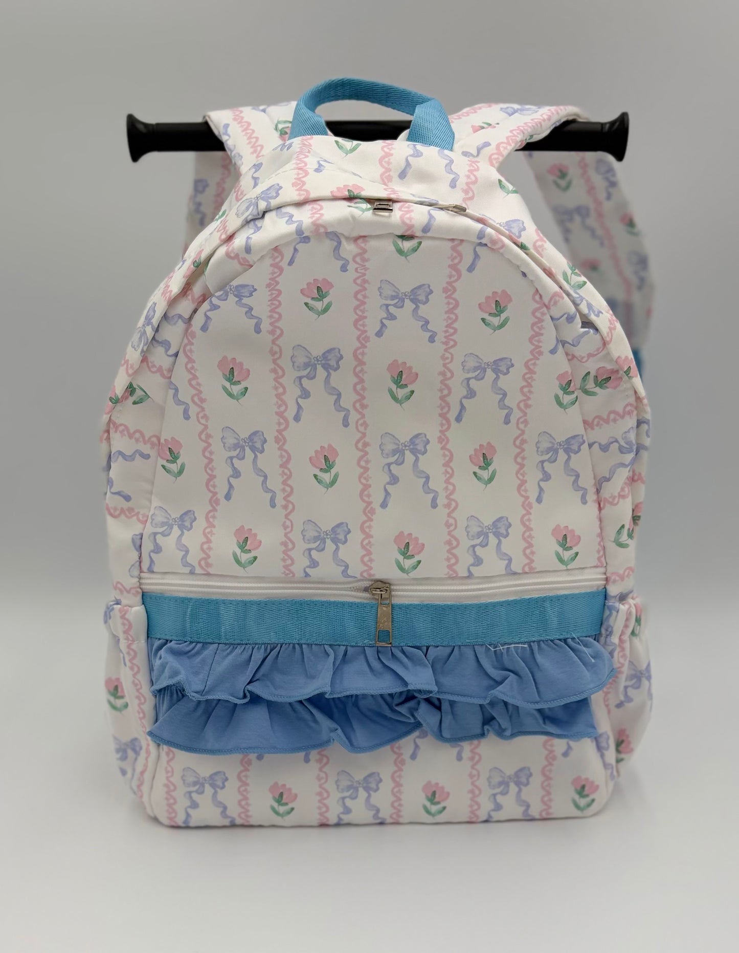 Personalized Girls Ruffle Backpack & Matching Lunch Box