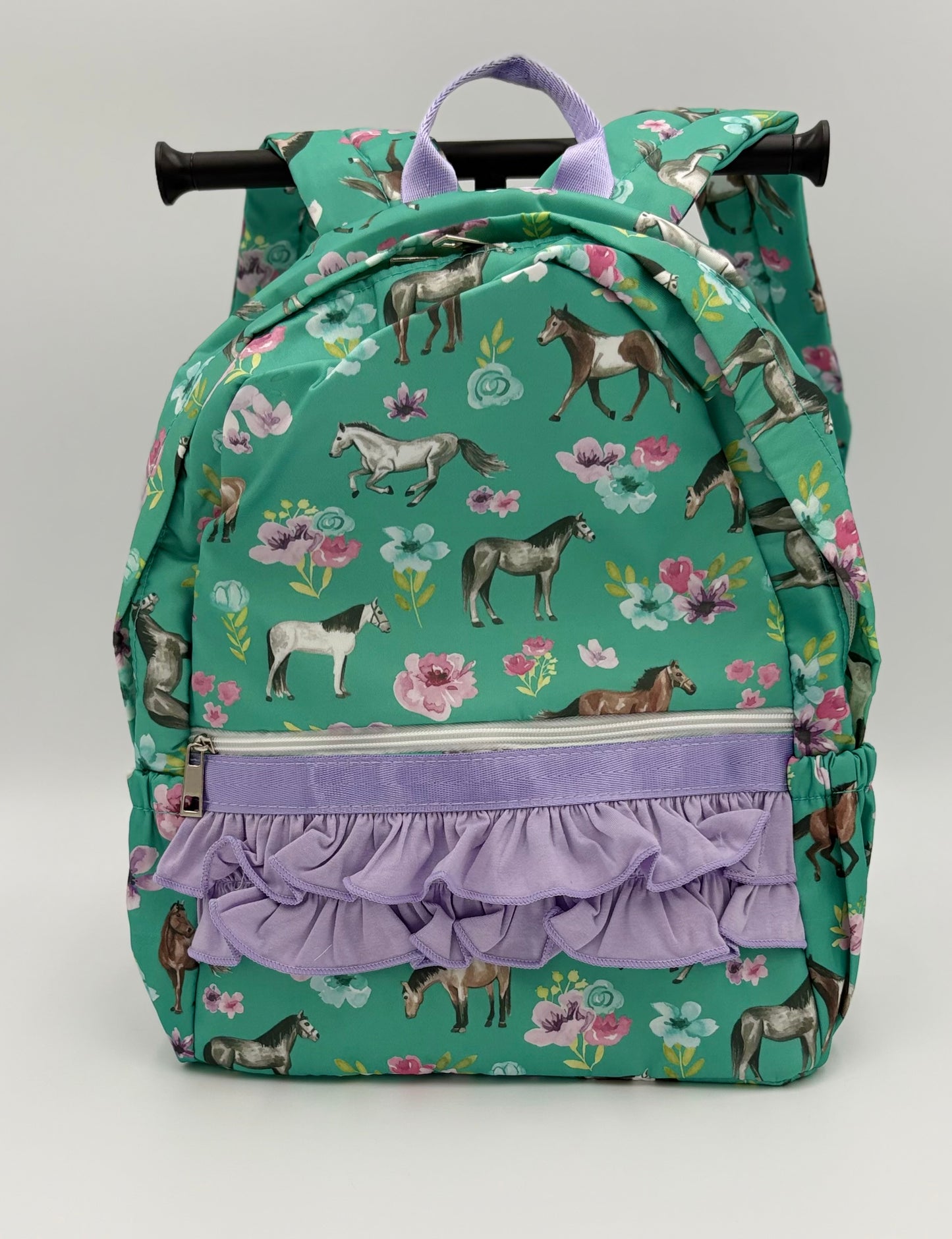 Personalized Girls Ruffle Backpack & Matching Lunch Box
