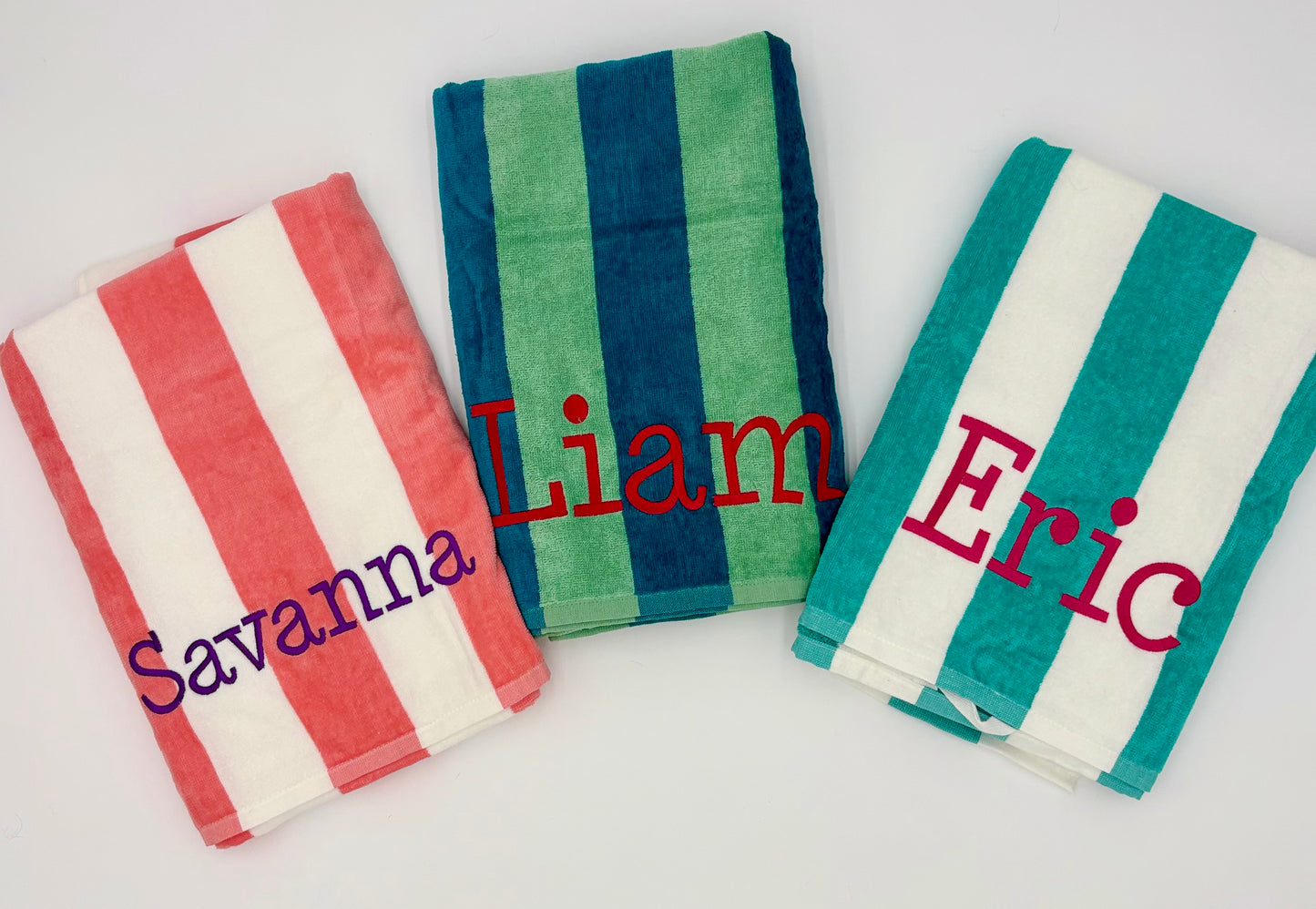 Embroidered beach towel