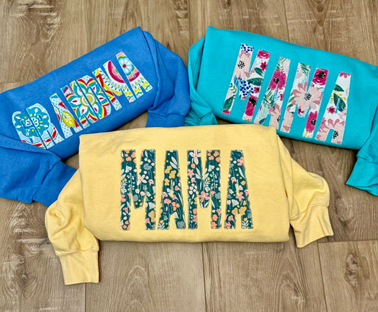 Embroidered Appliqué Crewnecks