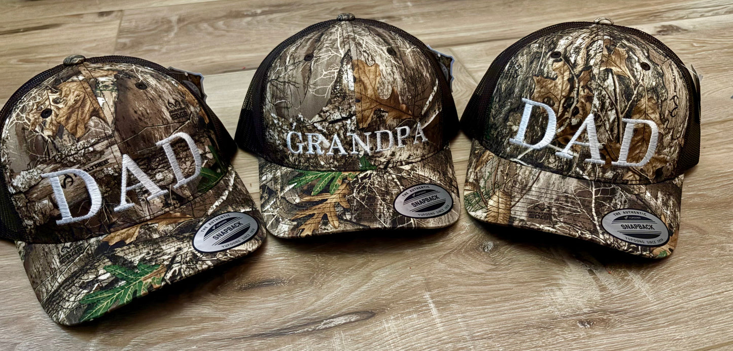 Custom Embroidered Camo Trucker Hat