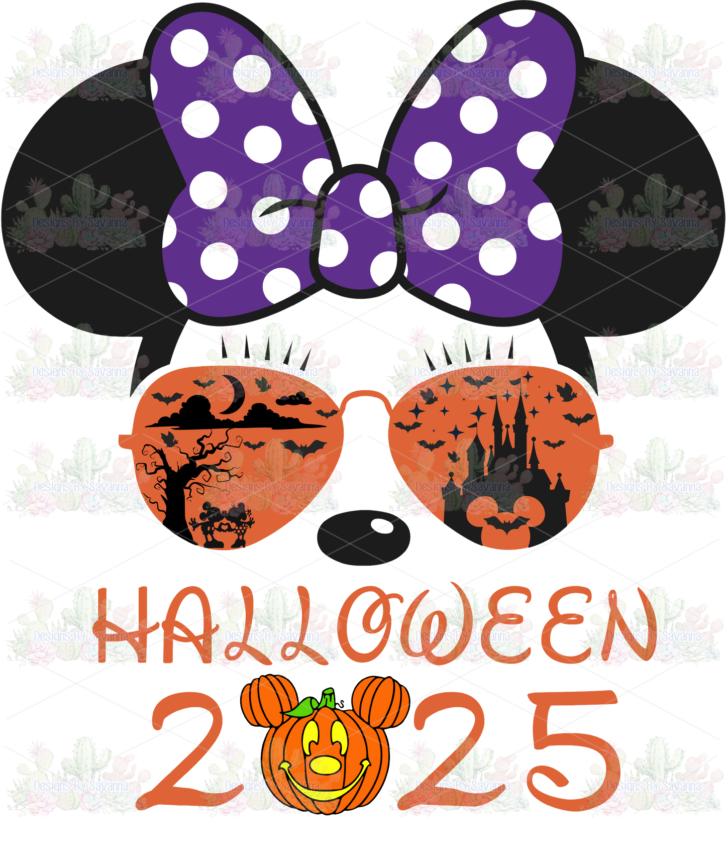 Spooky Reflection in Glasses DTF Transfer