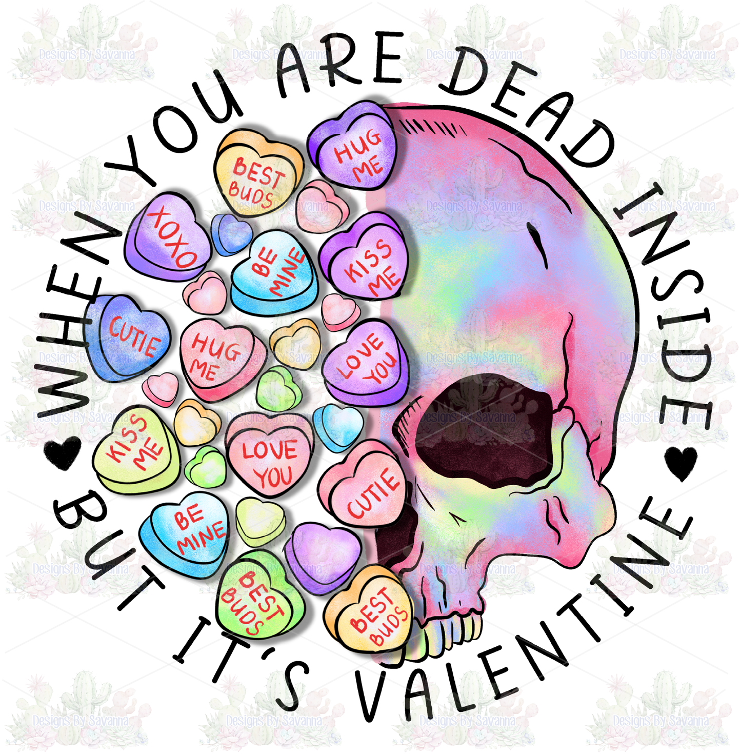 Dead Inside DTF Transfer