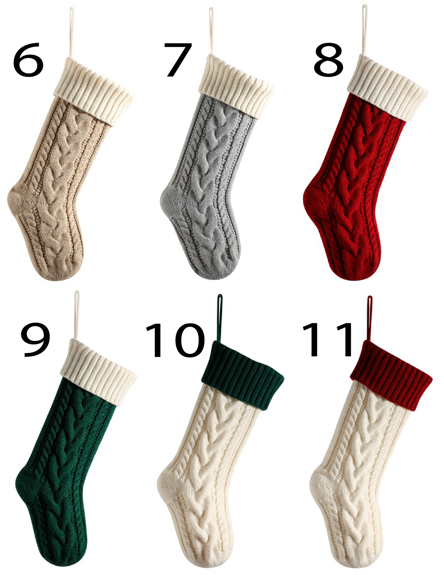 🎄Wholesale Pre-Order Christmas in July  – Knit Christmas Stockings 🎄✨