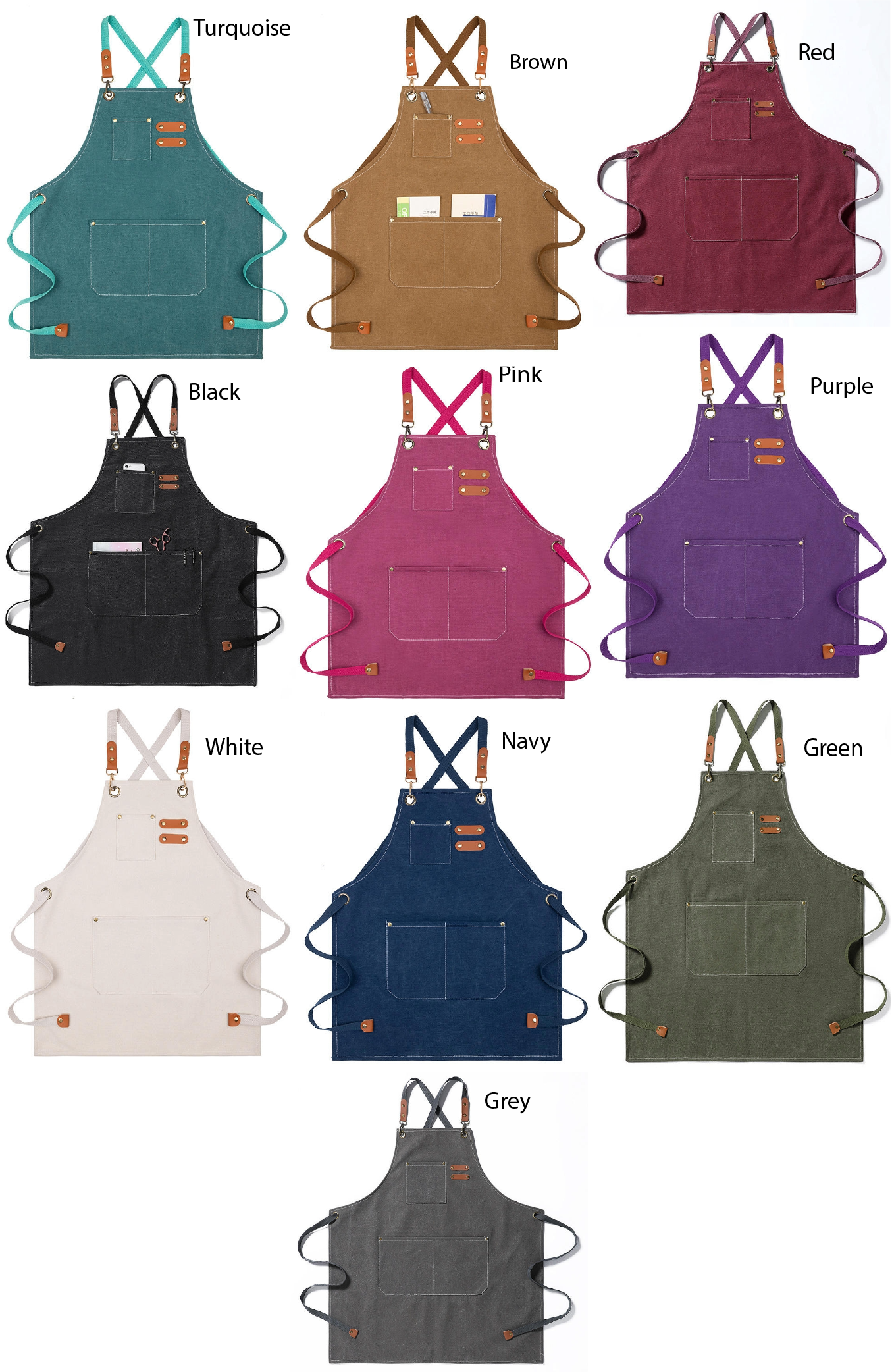 Wholesale Pre-Order – Matching Canvas Aprons (Adult + Kids)