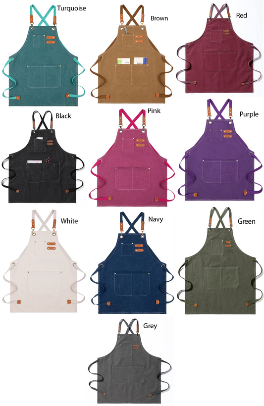 Wholesale Pre-Order – Matching Canvas Aprons (Adult + Kids)