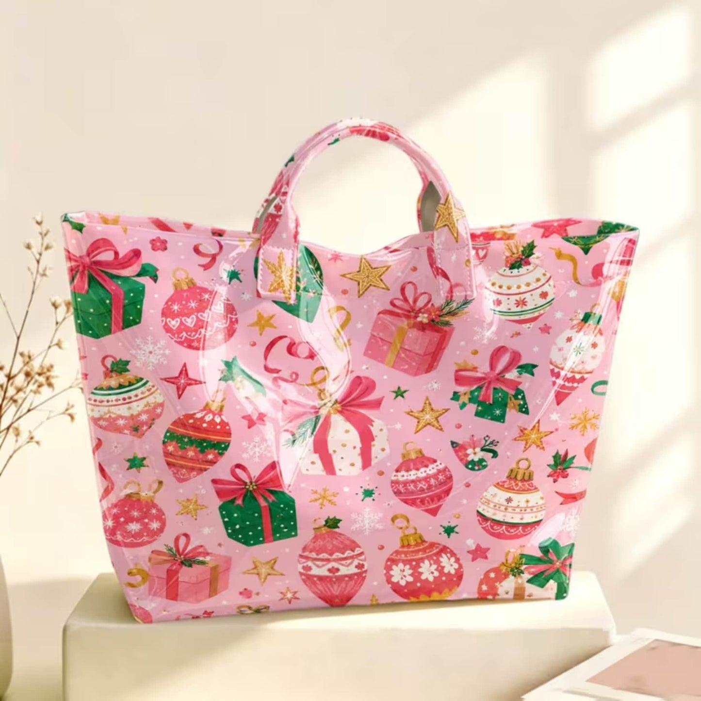 WHOLESALE PRE-ORDER – PVC Clear Pattern Tote Bags