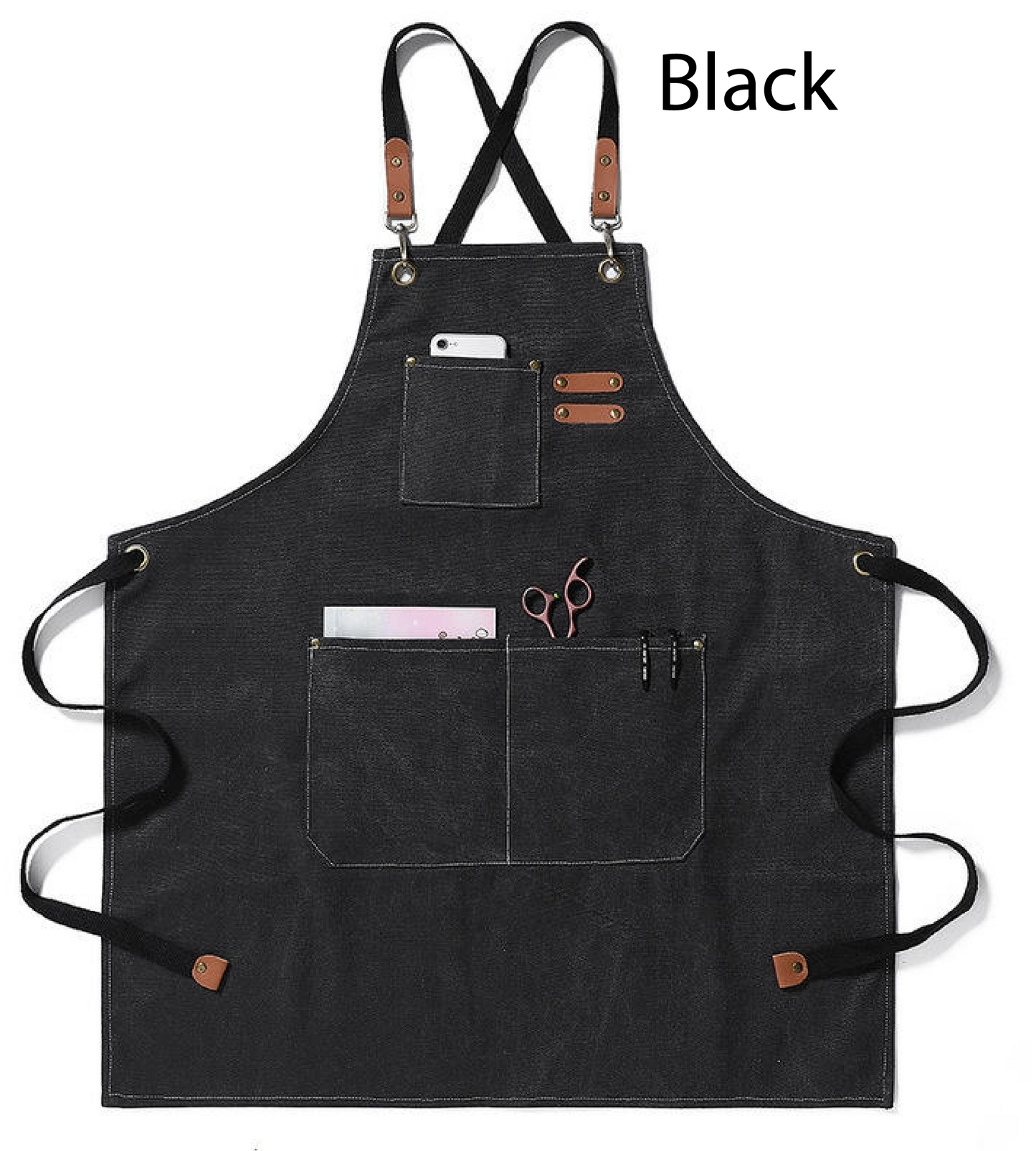 Custom Embroidered Canvas Apron – Adult & Kids Personalized Aprons