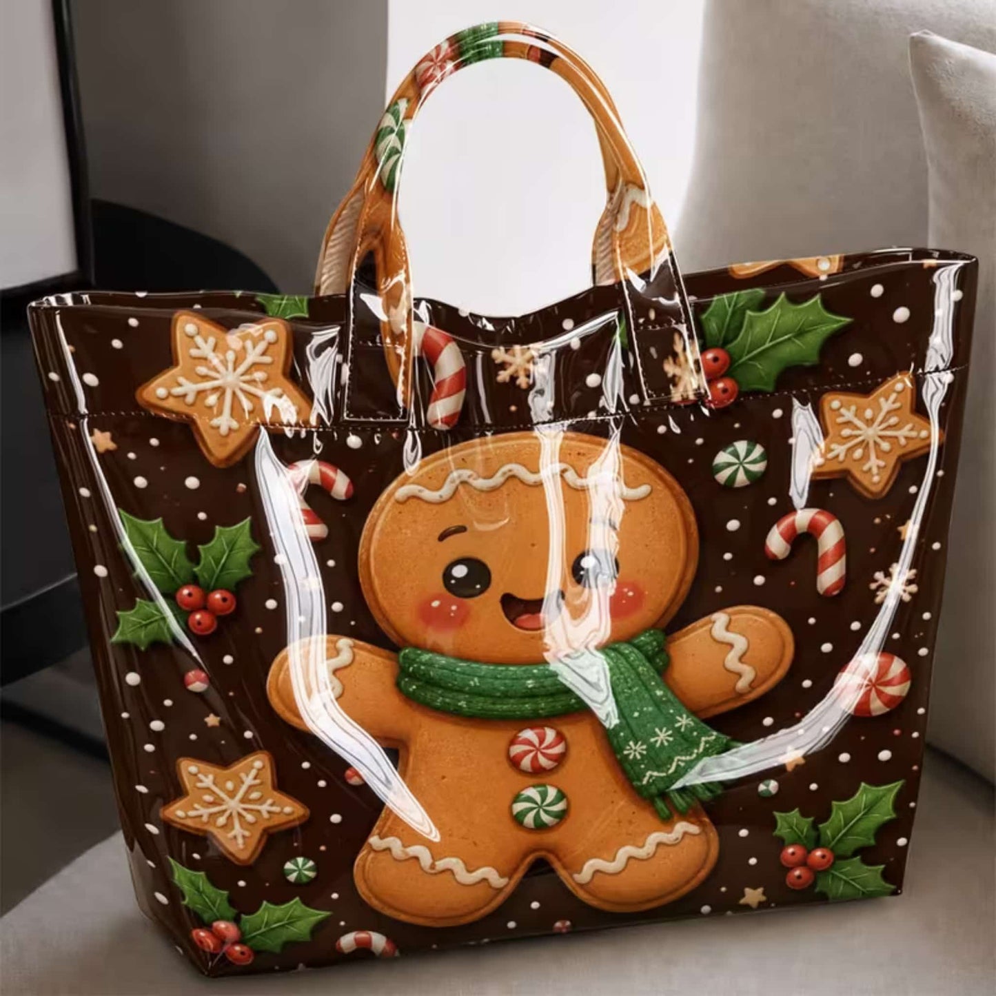 WHOLESALE PRE-ORDER – PVC Clear Pattern Tote Bags