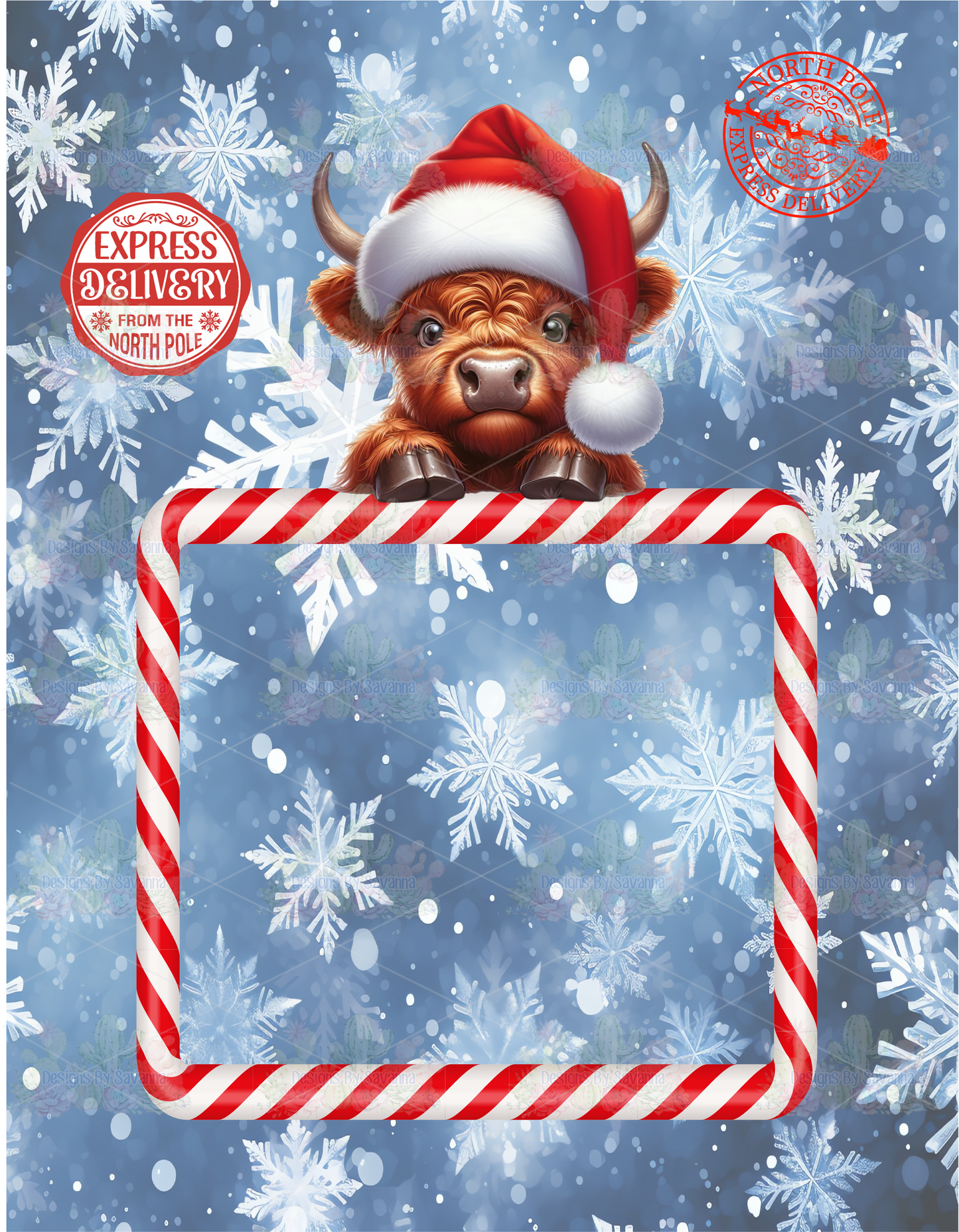 Jumbo Christmas Card Template