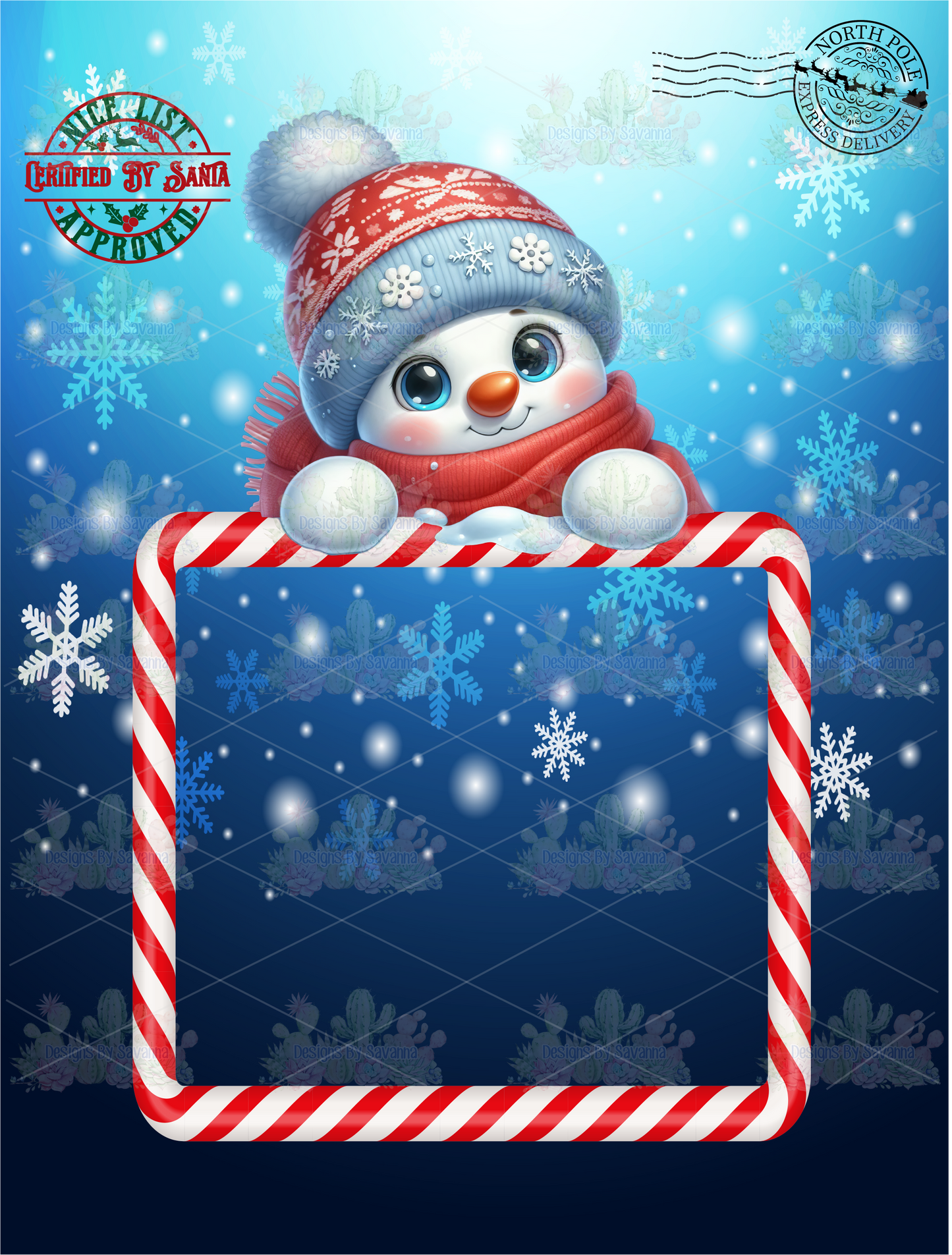 Jumbo Christmas Card Template