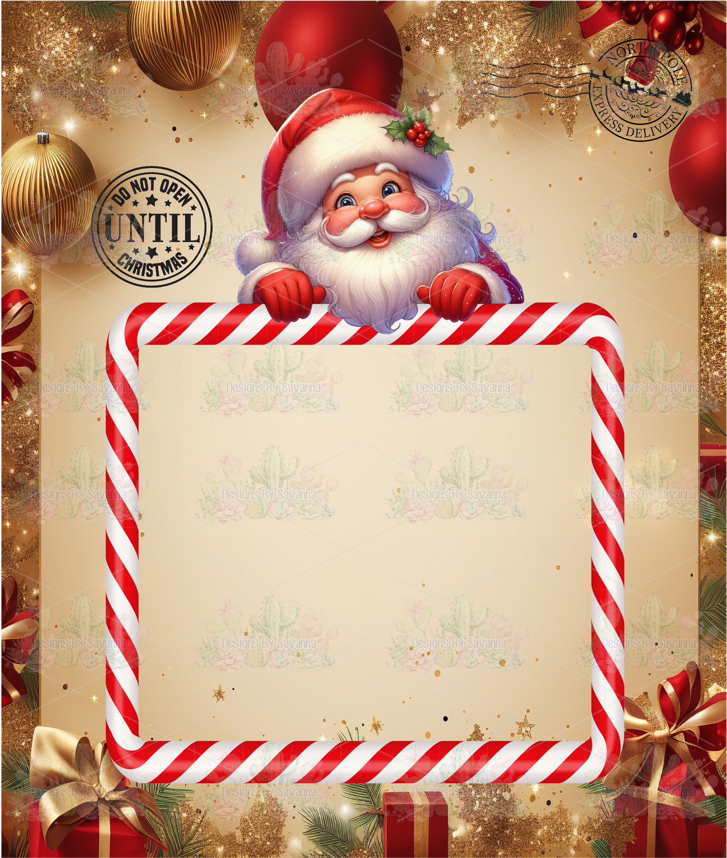 Jumbo Christmas Card Template