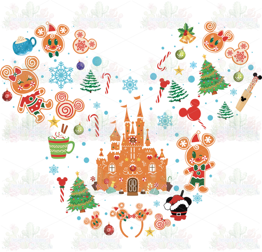 Gingerbread Christmas DTF Transfer