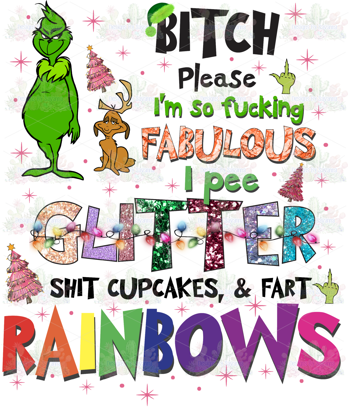 Grinch Fabulous DTF Transfer