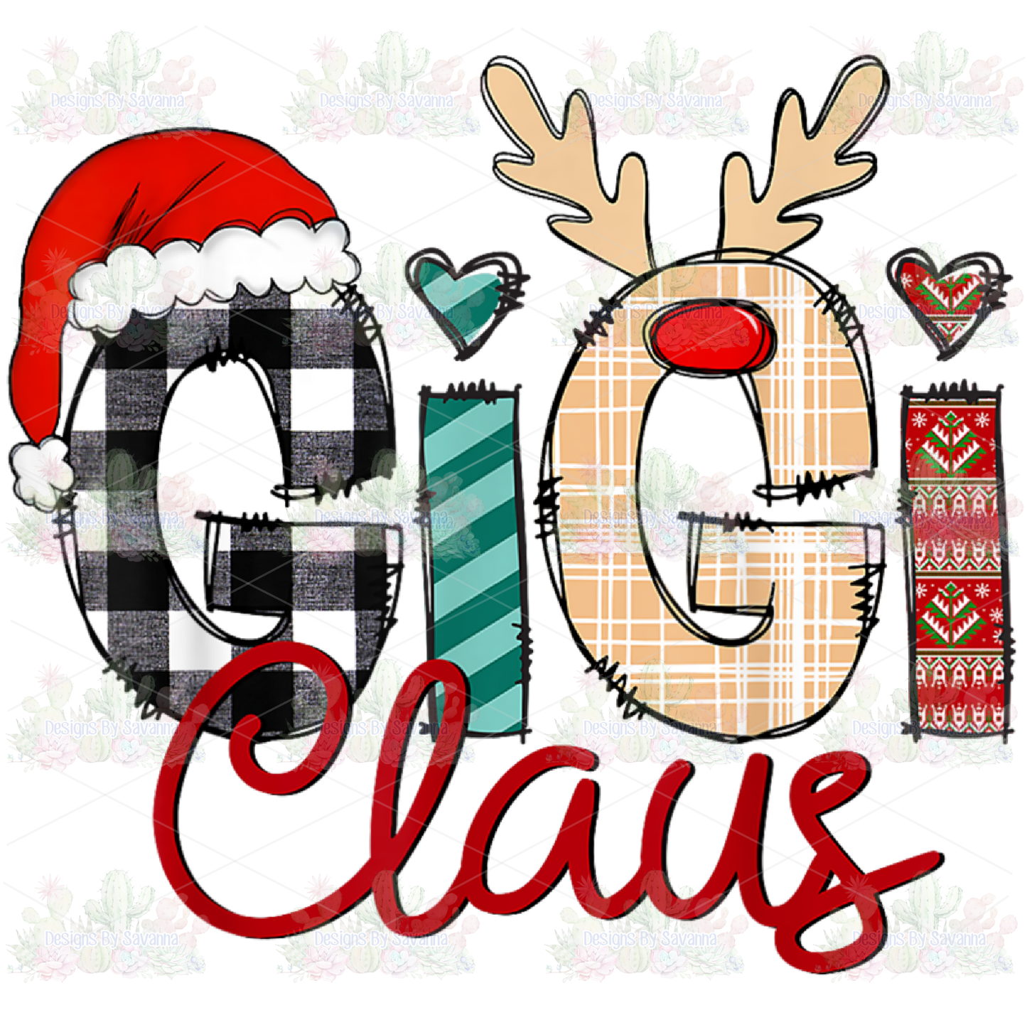 GiGi claus DTF Transfer