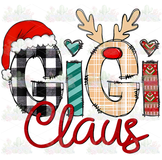 GiGi claus DTF Transfer