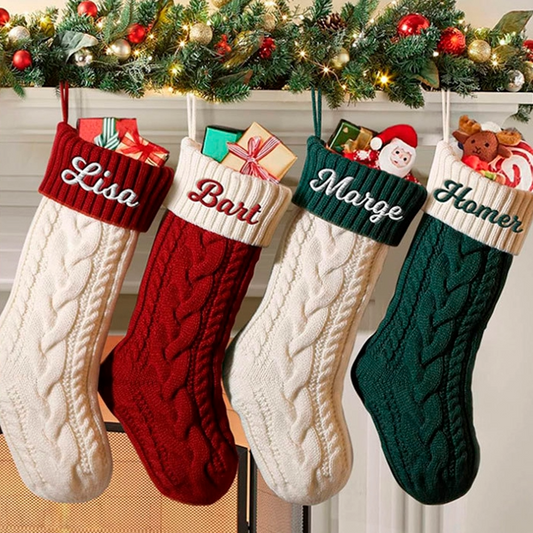🎄Wholesale Pre-Order Christmas in July  – Knit Christmas Stockings 🎄✨