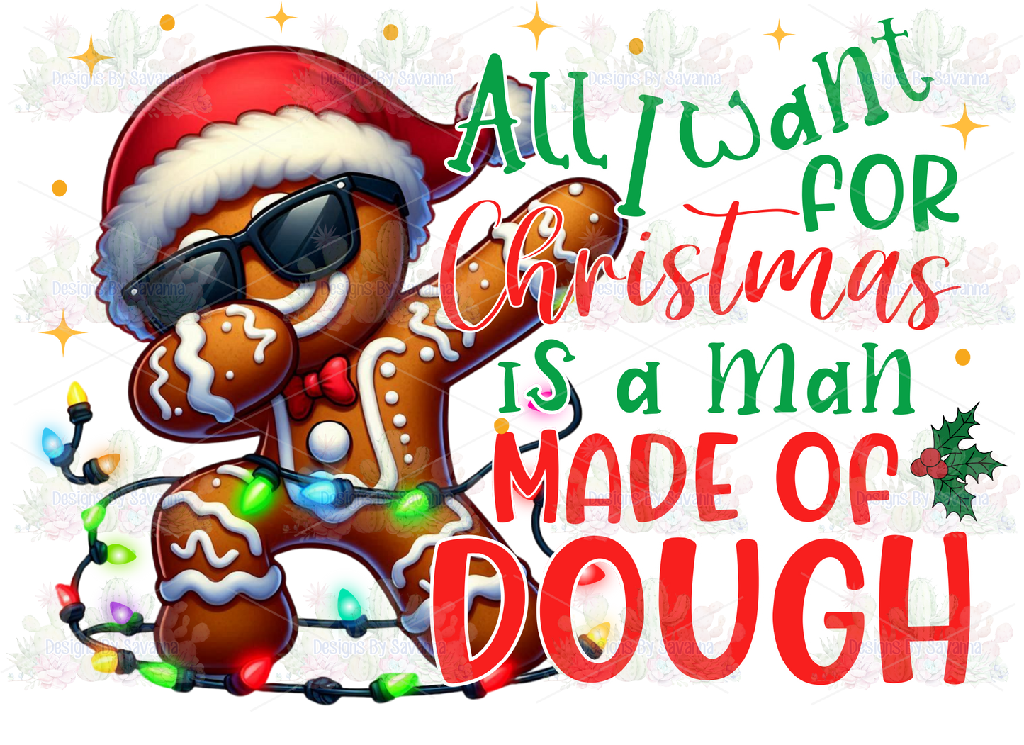 Man made of dough DTF Transfer