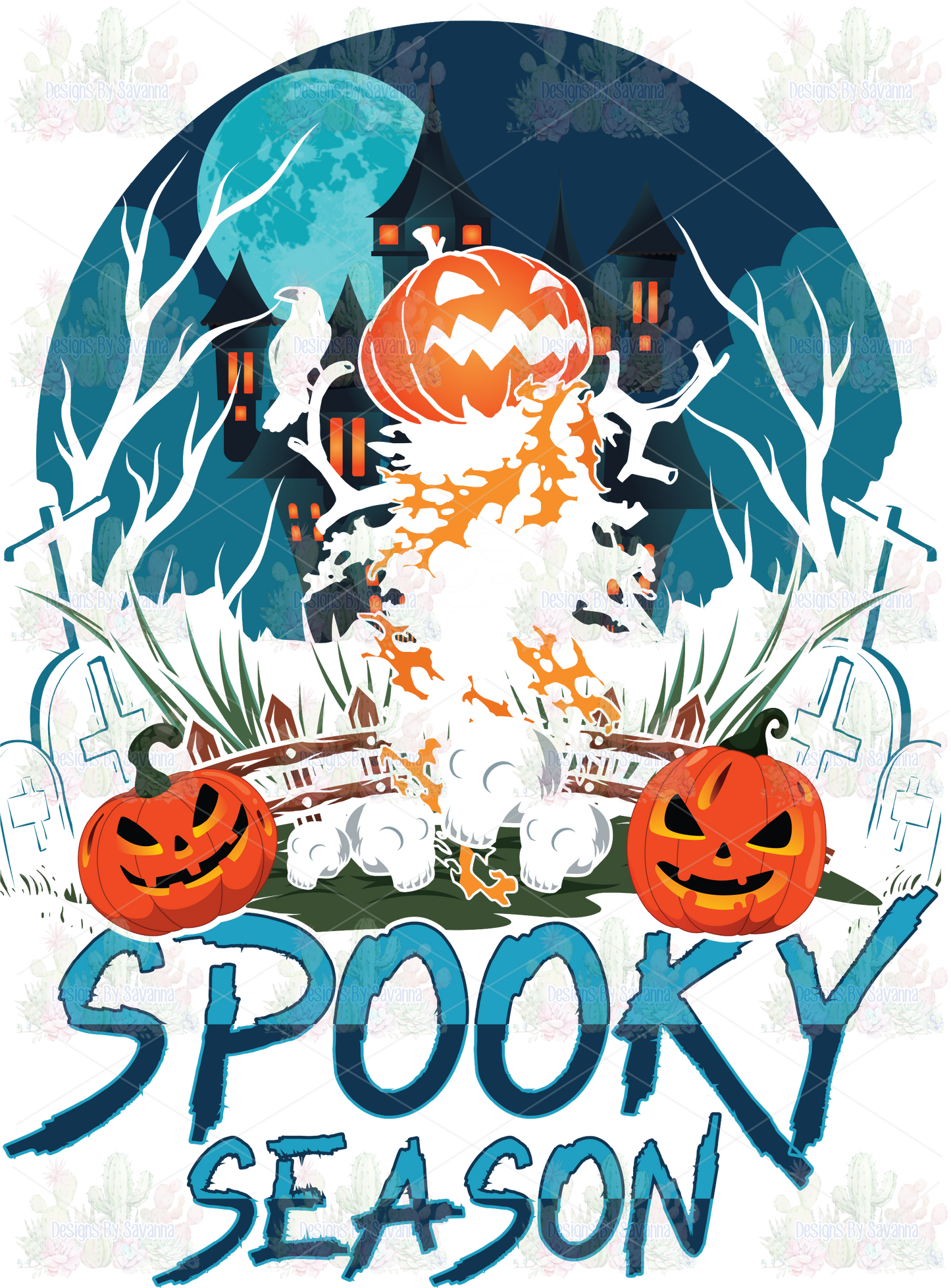 Spooky Season Pumpkin Man DTF Transfer