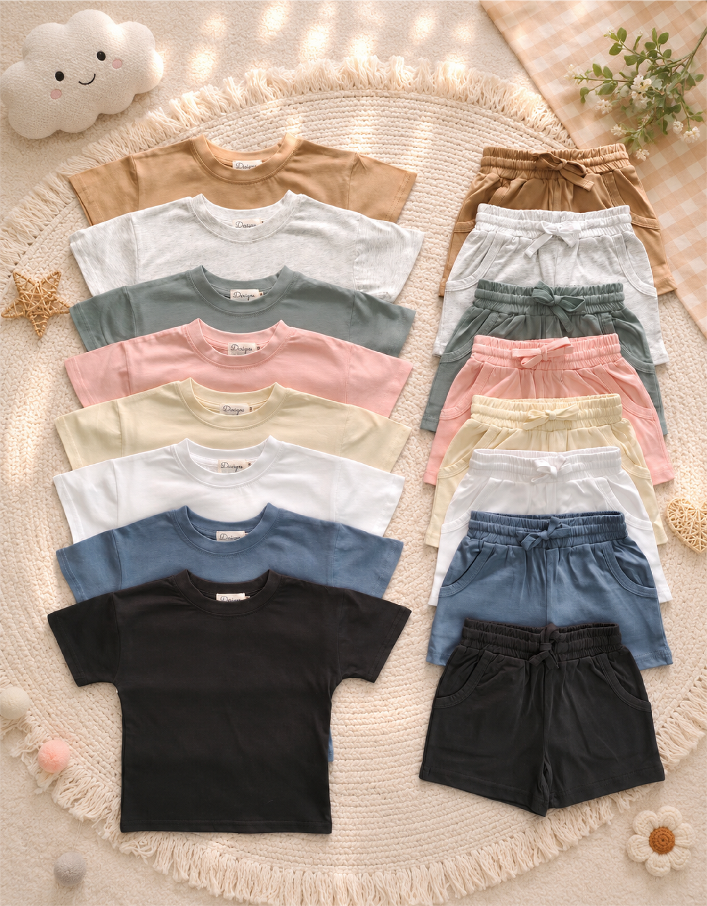 Wholesale PRE-ORDER – 100% Organic Cotton Kids Two-Piece Set